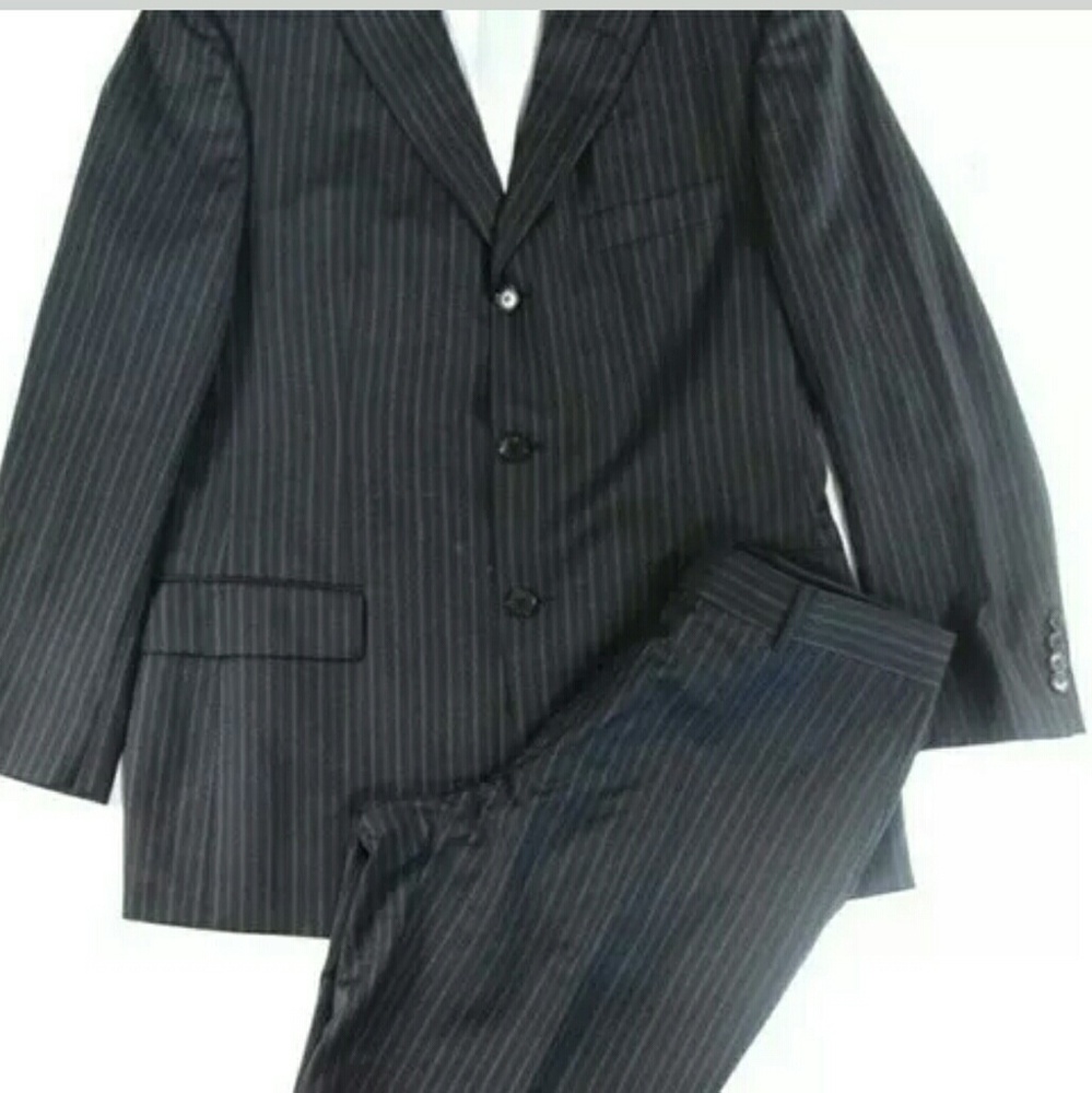 Brooks Brothers Navy Blue Pinstripe suit 44R 36/30